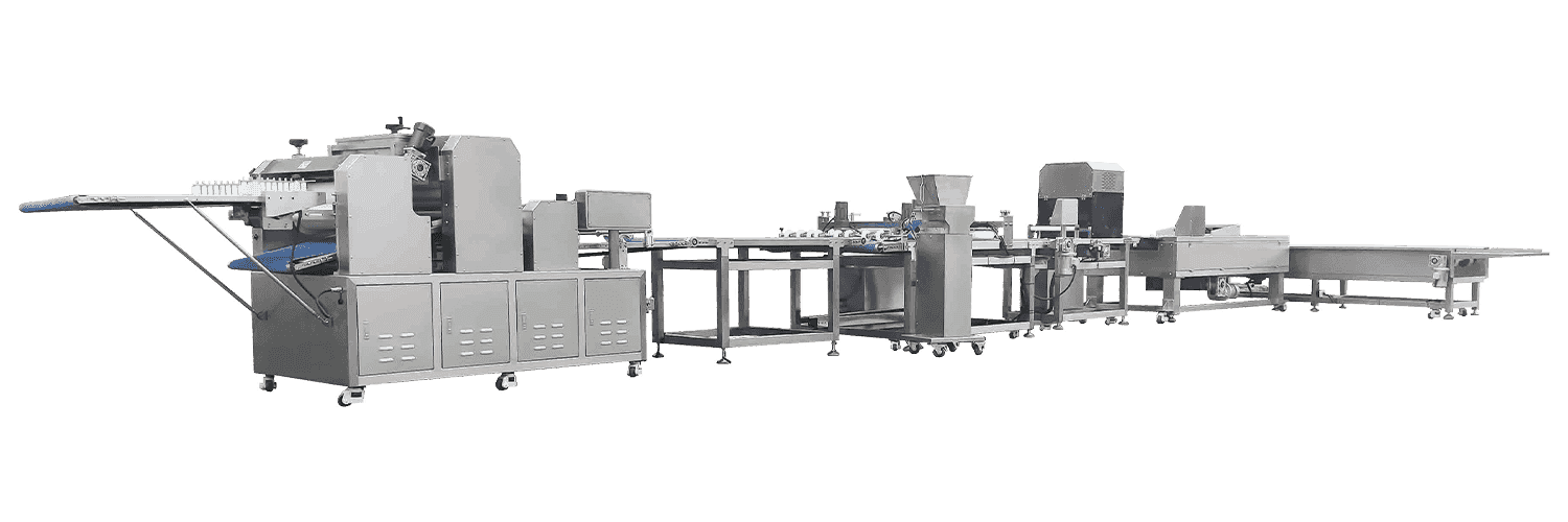 Automatic Quadrupled Knife Cutting Steamad Bun Forming Line